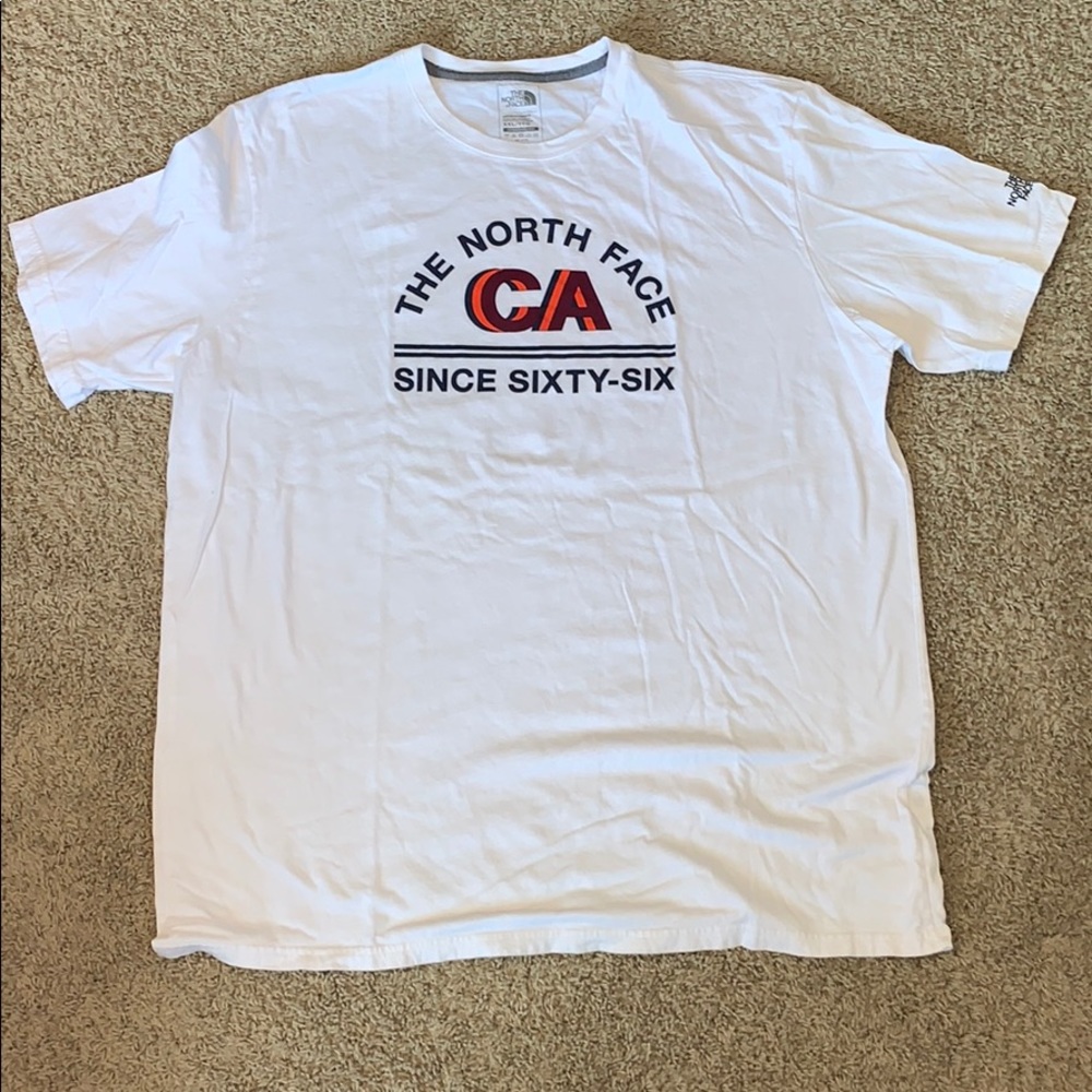 NEW NORTH FACE CALIFORNIA MEN’S WHITE T-SHIRT